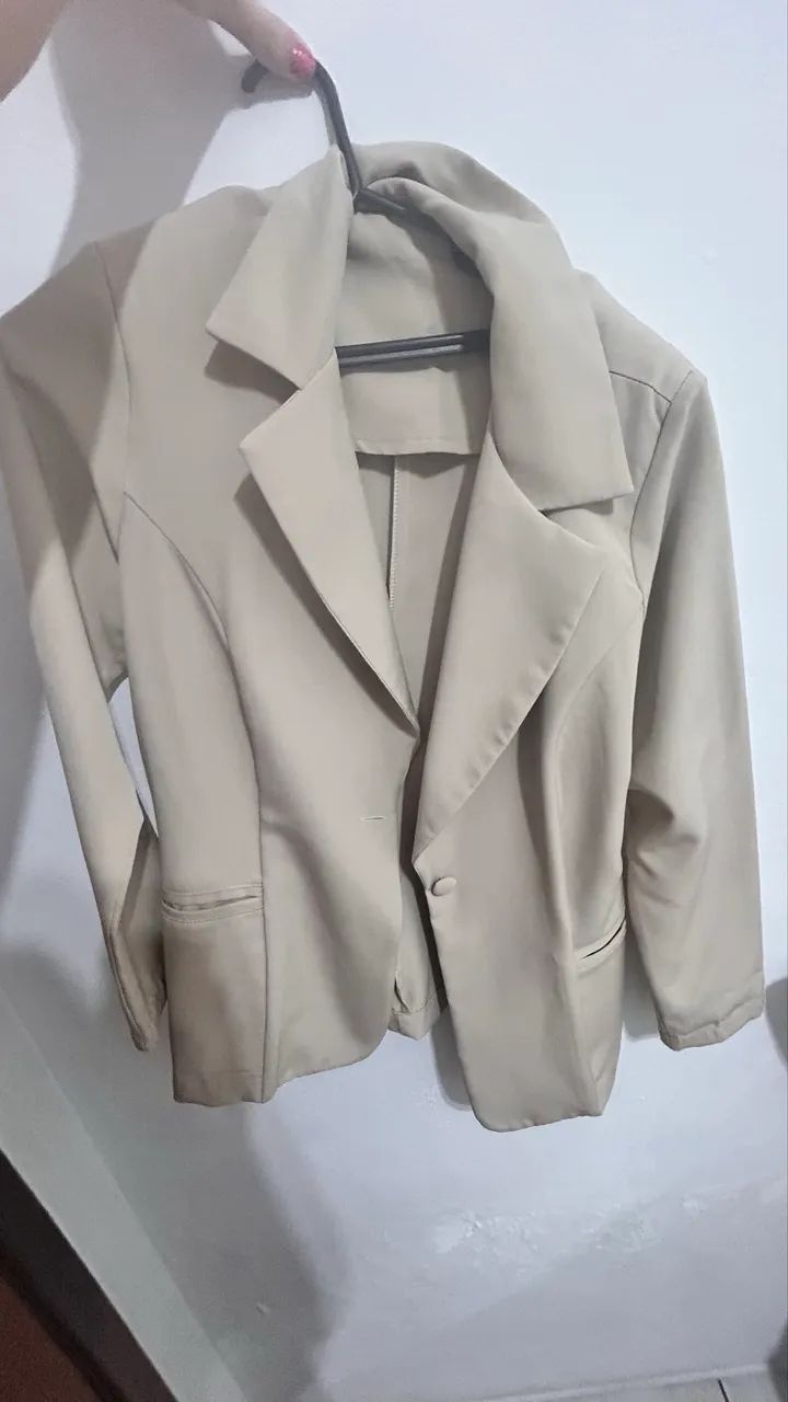 Blazer Bege Claro - Foto 2