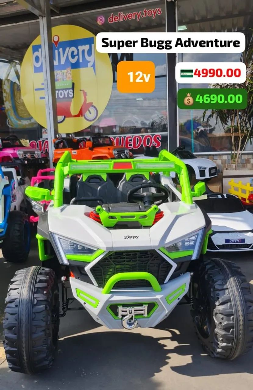 Carrinho elétrico 12v super jeep