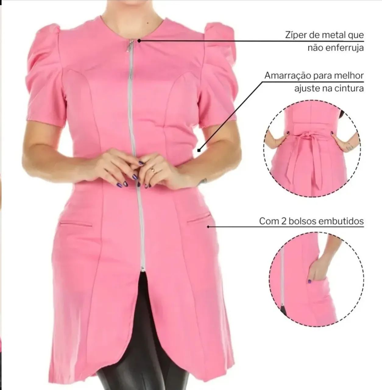 Jaleco Feminino Oxford Premium  - Foto 3