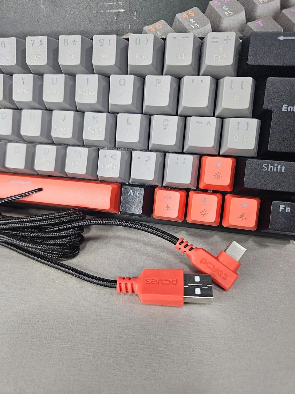 Teclado Gamer Mecânico 60% Switch Red - Foto 4