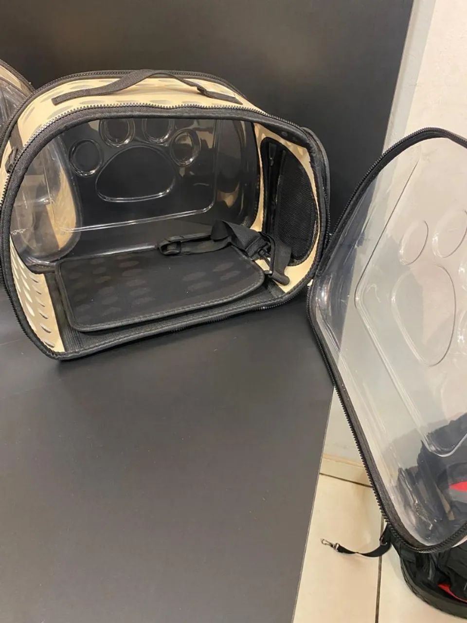 BOLSA TRANSPORTE PET CACHORRO GATO ALÇA DE MÃO E DE OMBRO - Foto 4