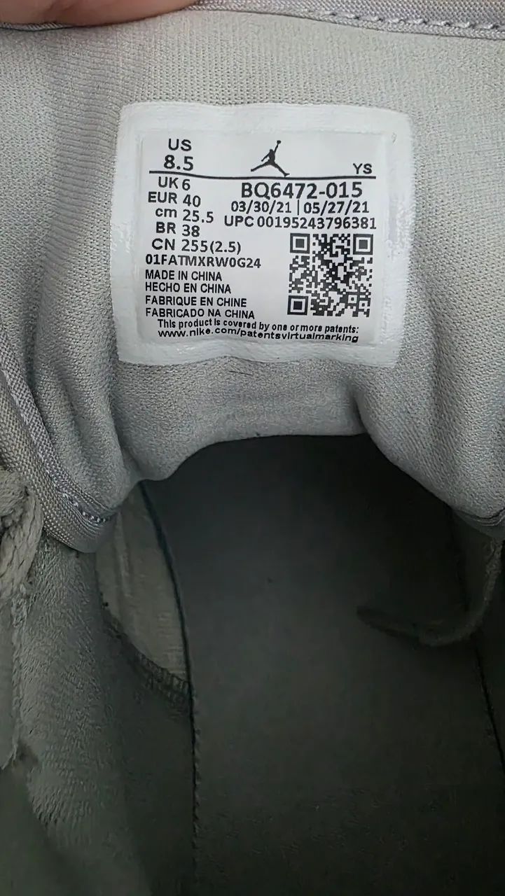 Nike Air Jordan 1 Mid Light Smoke Grey - Foto 5