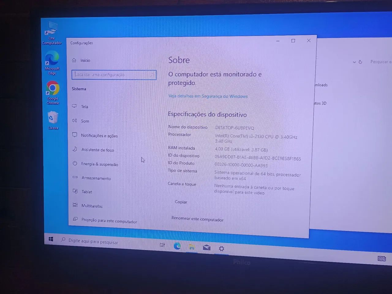 Cpu i3 4 de RAM  - Foto 3