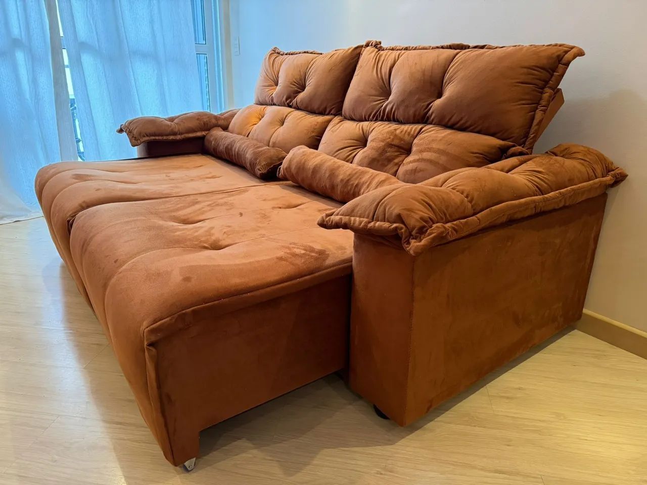 PROMOÇÃO estofados retrátil e reclinável 2,10m - Foto 4