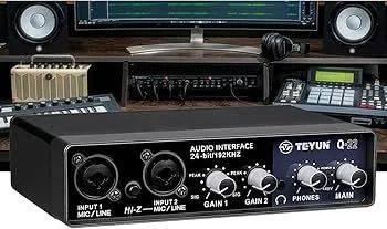 Interface de áudio profissional Teyun Q22