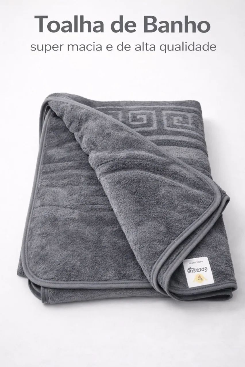TOALHA DE BANHO PLUSH PREMIUM - NOVA