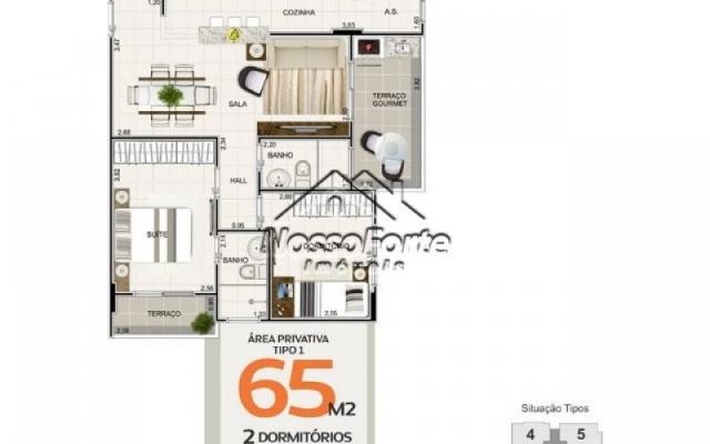 Apartamento na Guilhermina na Praia Grande em Praia Grande - Foto 8