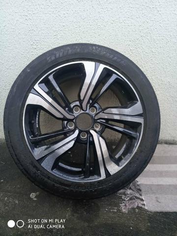 Roda Civic G10 aro 17 com pneu - Foto 2