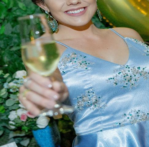 Vestido de Festa Azul - Foto 5