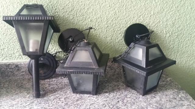Luminária Arandela colonial de ferro antiga - Foto 2