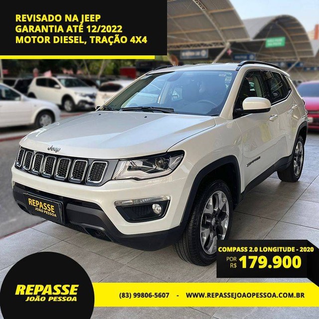 COMPASS 2019/2020 2.0 16V DIESEL LONGITUDE 4X4 AUTOMÁTICO