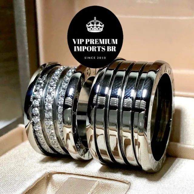 aliança anel bvlgari bulgari grossa 10mm - Foto 3