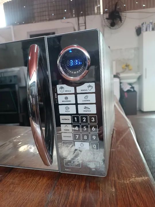 Microondas 31 Litros Philco em Inox Espelhado 127v - Foto 2