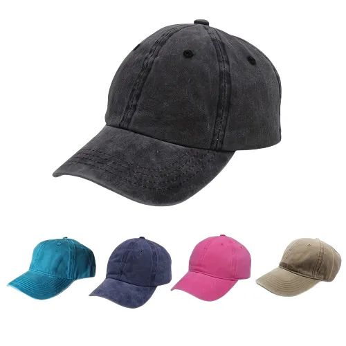 Boné Liso Unissex Sarja Aba curvada Com Regulagem De Tamanho - Foto 3