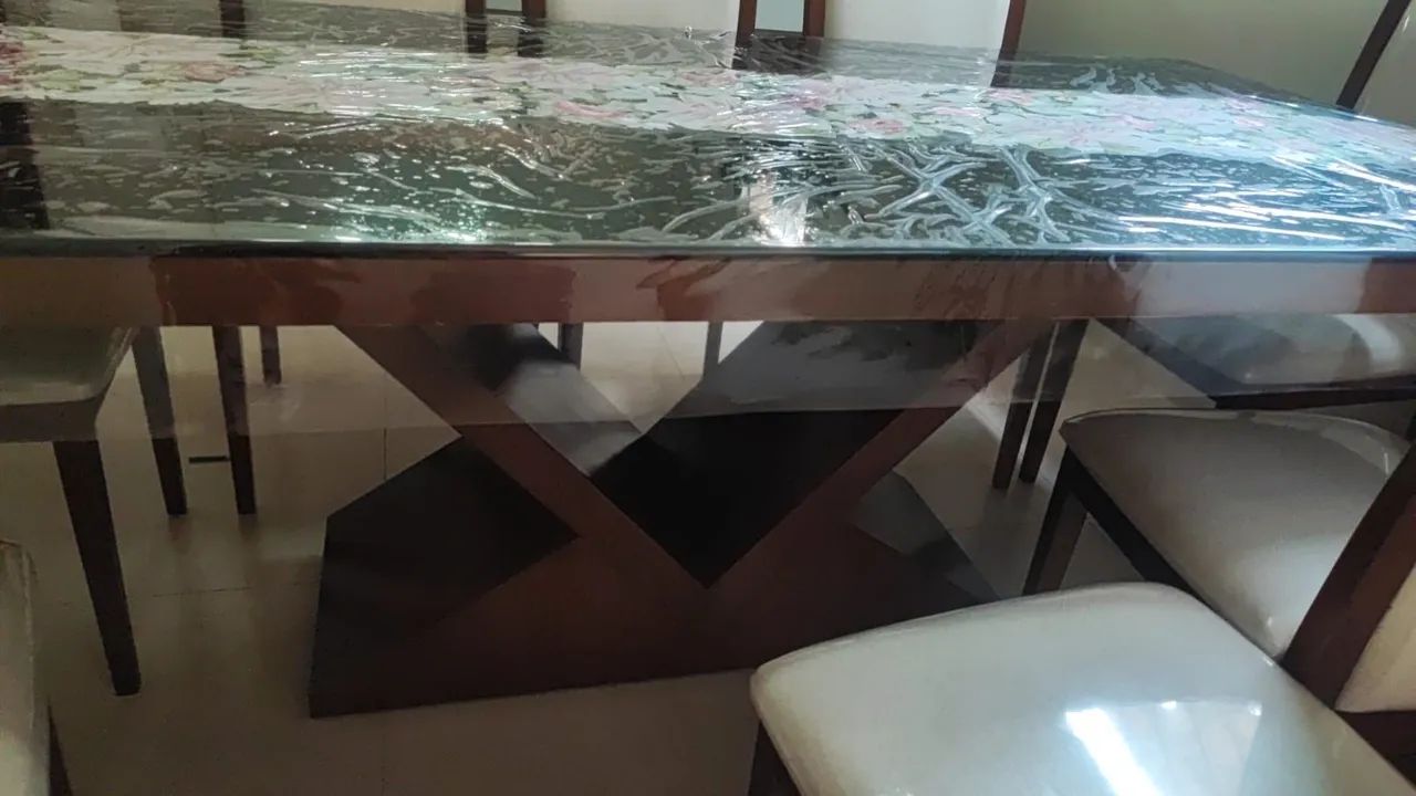 Conjunto de Mesa e Cadeiras para Jantar - 8 Lugares - Foto 2