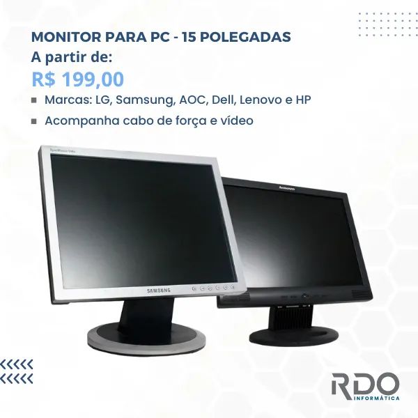 Monitor 17" Dell para PC