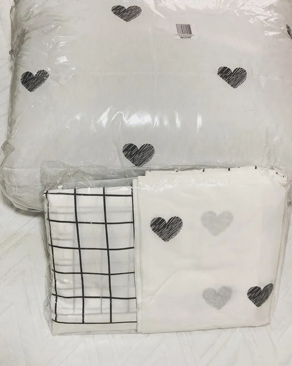 conjunto de lençol e edredom queen