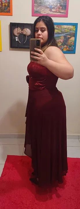 Vestido longo G  usado 1 única vez - Foto 3