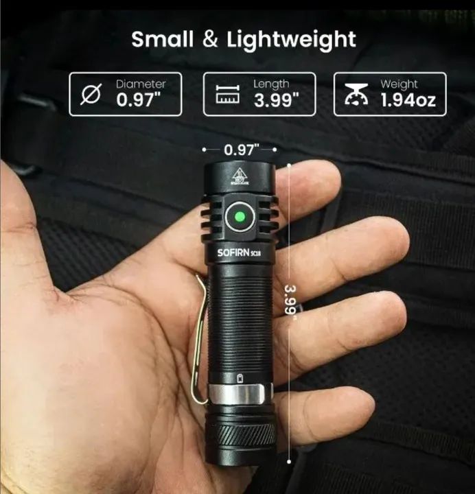 Lanterna Sofirn SC18 Recarregável 1800 lm - Foto 3