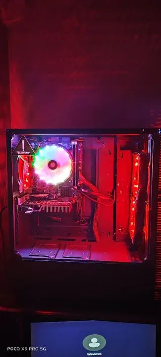 Pc gamer led  xeon 1230 (i7 3770) wi-fi 16g SSD 240g fonte 500w usb 3.0 placa de vídeo 1g - Foto 2