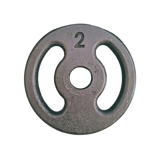 Anilha Academia 2KG Pintada por R$ 19,98 Cada