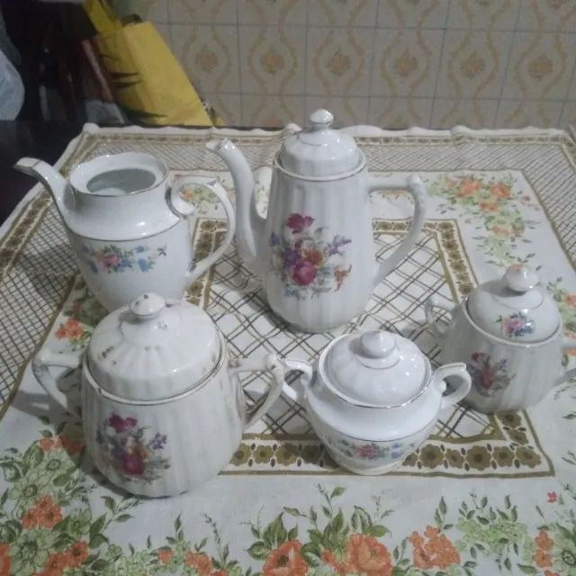 kit de porcelana pozzani, 5 peças
