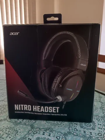 Headset gamer Acer Nitro NHW200 gen 2, drivers de 50mm