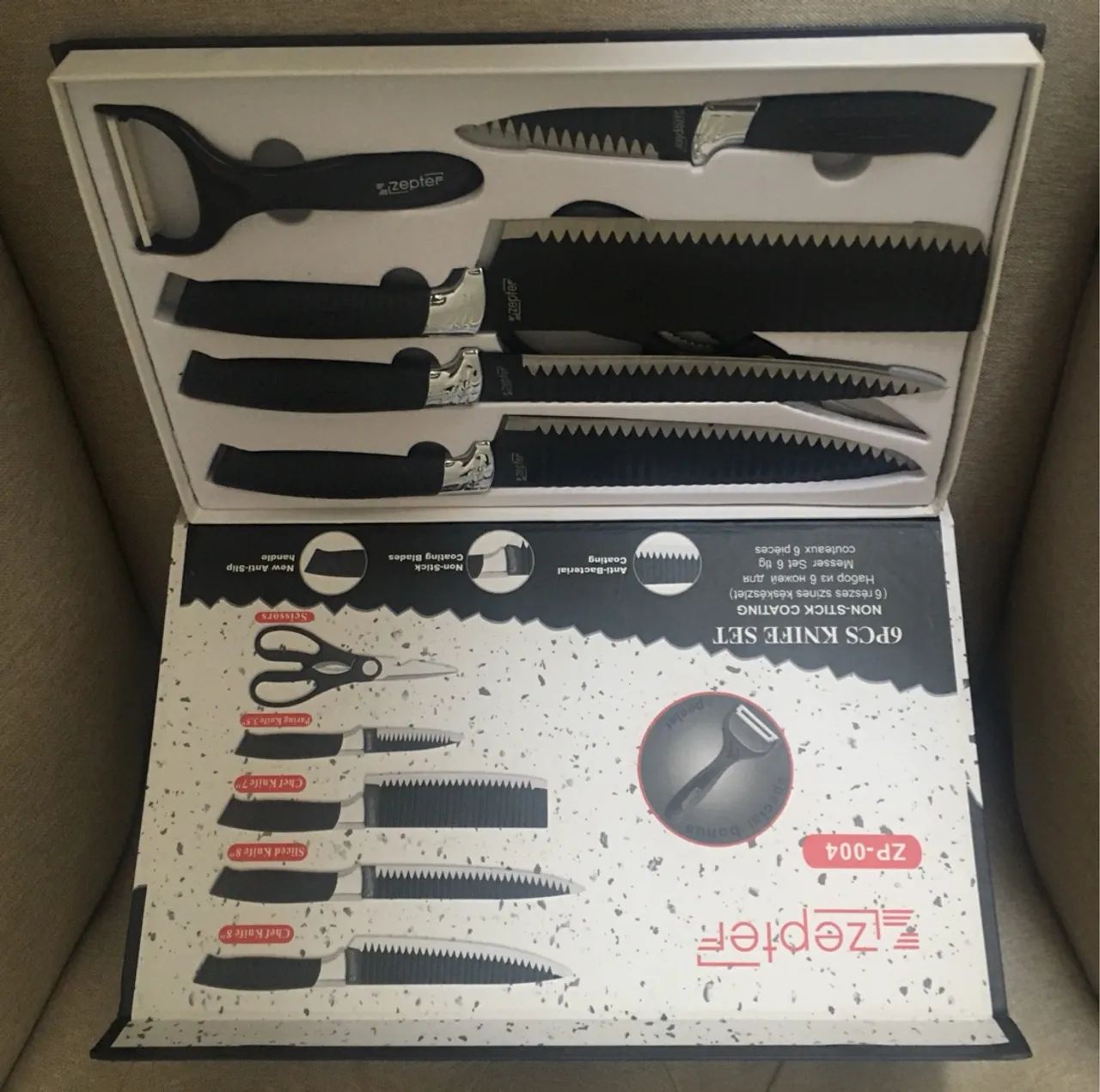 Conjunto 6 peças de corte - Kit churrasco - Foto 2