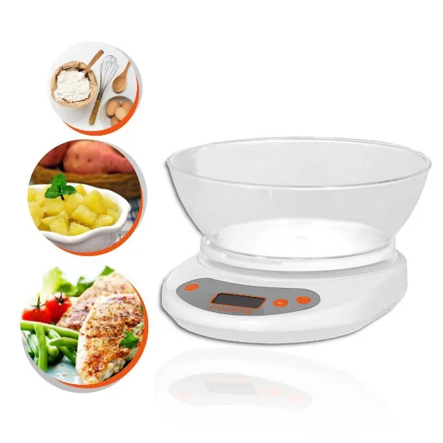 balança digital 5kg ud74 123util com cuba uso alimento