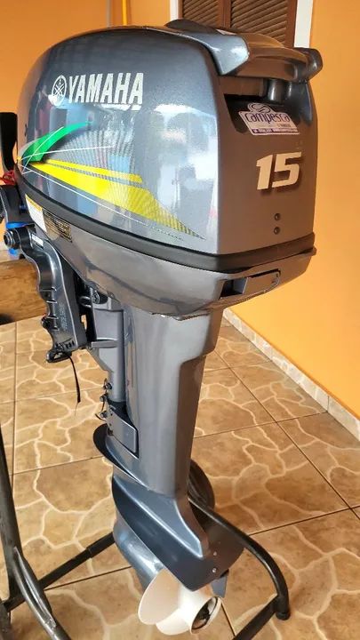 Motor popa yamaha 15h 2023 igual a um novo.  - Foto 2