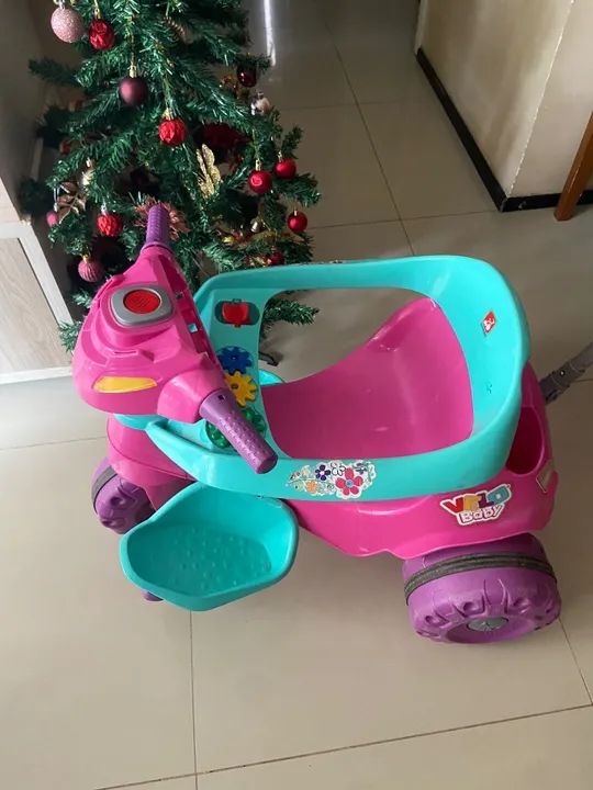 Velotrol infantil triciclo baby carrinho passeio menina  - Foto 2