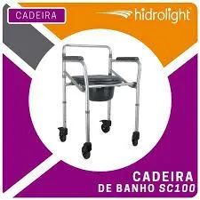 Cadeira de banho <br>https://hidrolight.com.br ? <br>Cadeira Banho Alumínio 100kg Desmontável - Foto 4