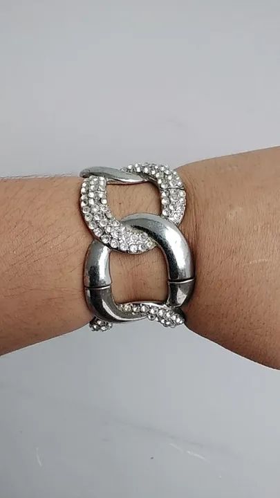 Conjunto de 3 peças de bijuteria prata - Foto 4