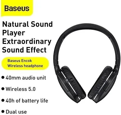Fone de ouvido Baseus Encok D02 D02 Pro NOVOpreto - Foto 3