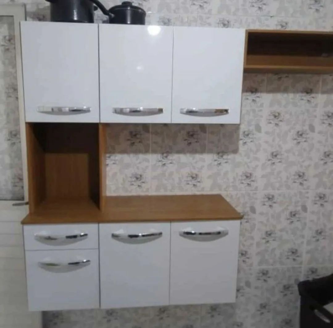 Armário de Cozinha Branco compacto