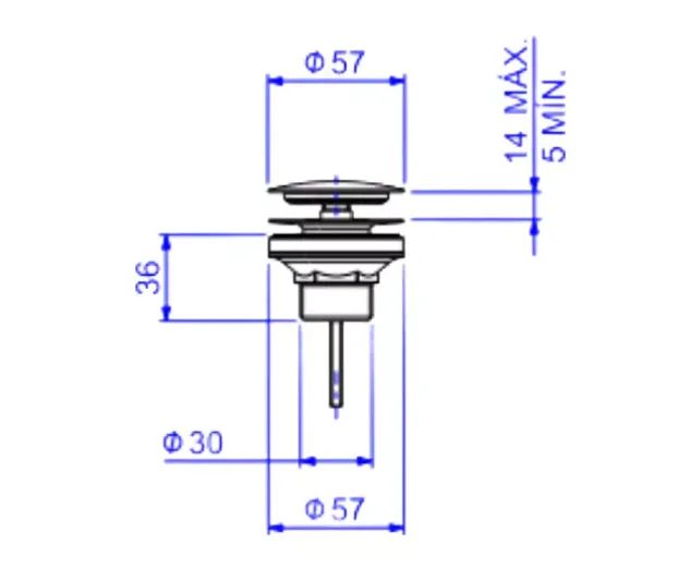 NOVO - Válvula De Escoamento Luxo Para Lavatório Cuba Gold Matte - Foto 2