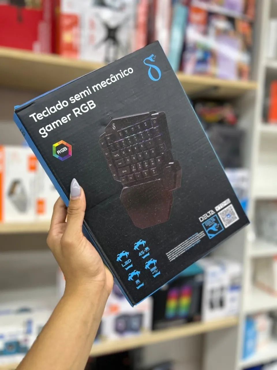 Teclado semi mecânico gamer rgb 