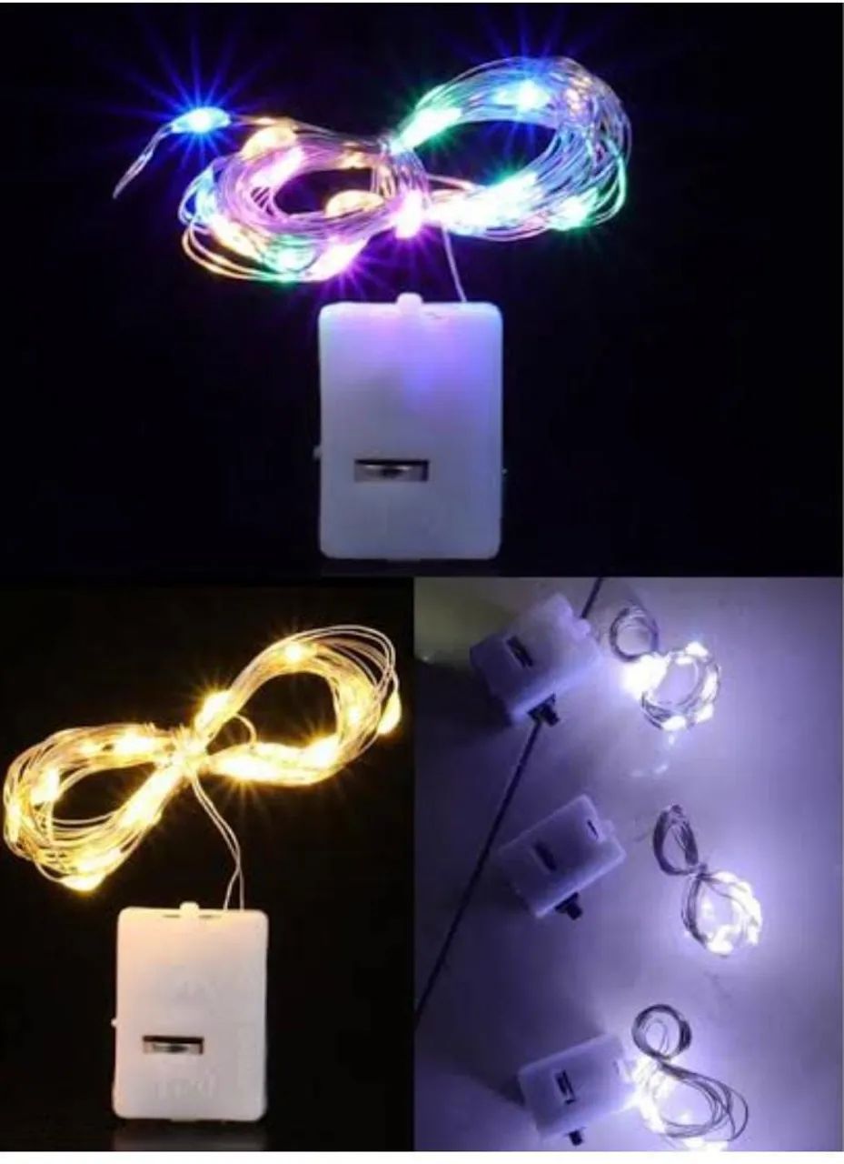 Fita de LED com 2 metros e bateria - Iluminação colorida - Foto 4