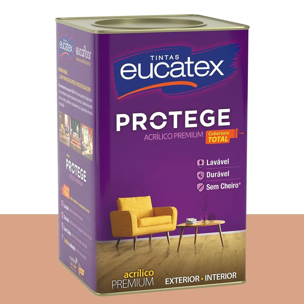Tinta Acrílica Acetinada Eucatex Chapéu de Sol 16 L