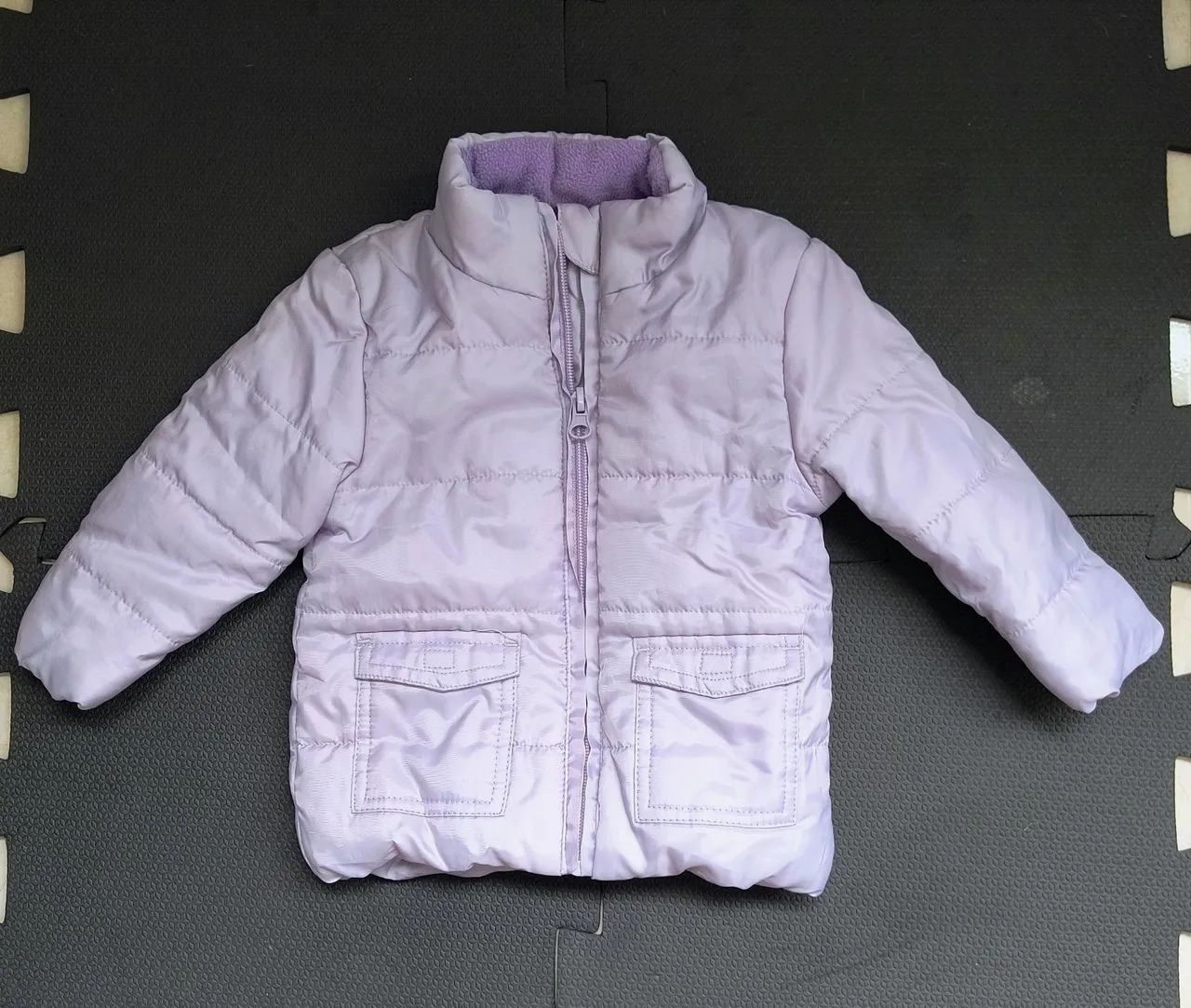 Casaco de inverno infantil - lilás - tamanho 6 a 9 meses