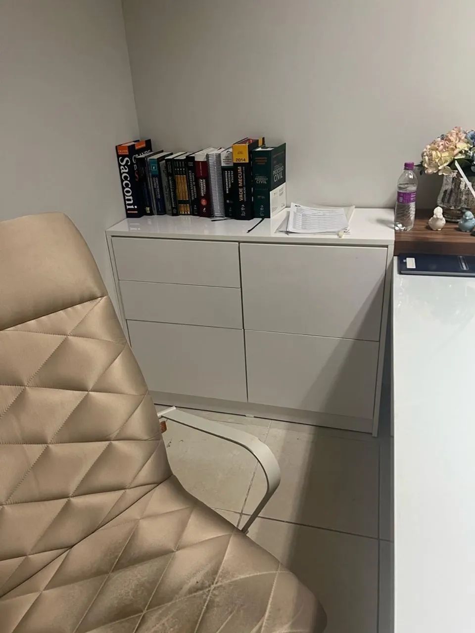 Mesa para escritório branco moderno  - Foto 5