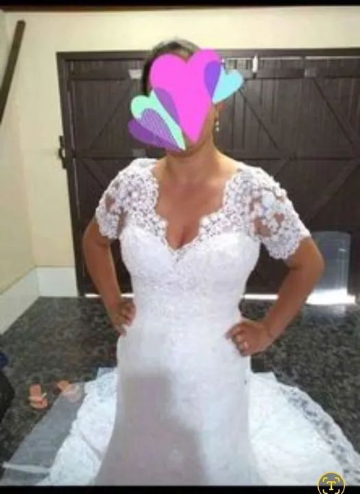 Vestido de noiva renda branco - Foto 2