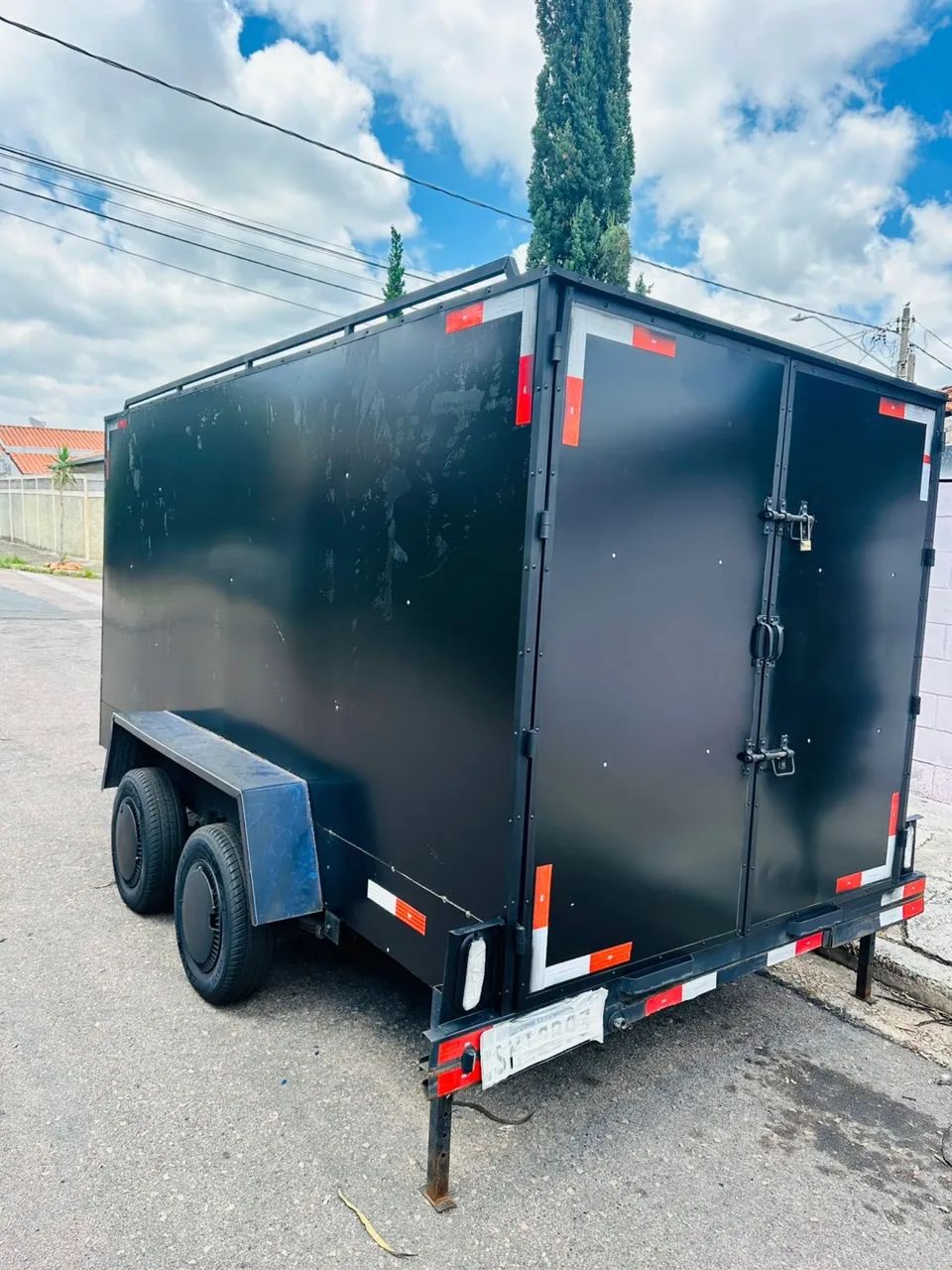 Carretinha baú fechado reboque  - Foto 3