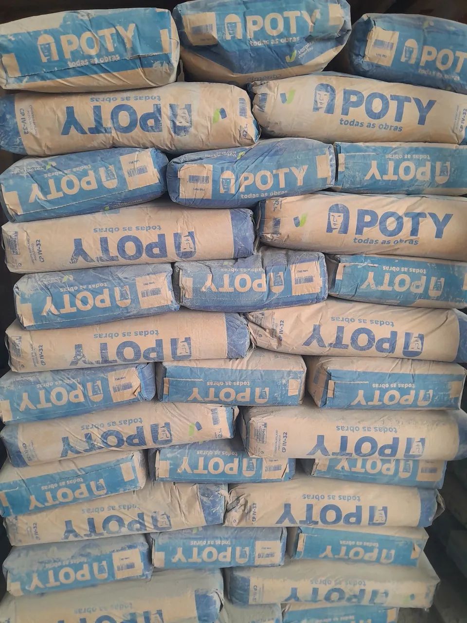 Sacos de Cimento Poty - 37,00 para retirada aparti de 20 sacos