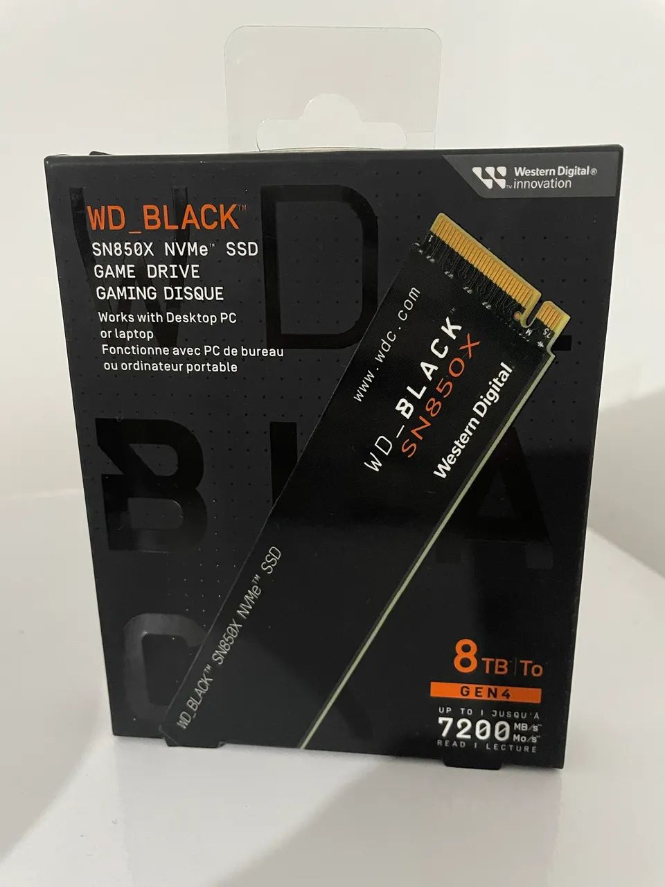 SSD NVMe WD Black SN850X 8TB * preço de desapego*