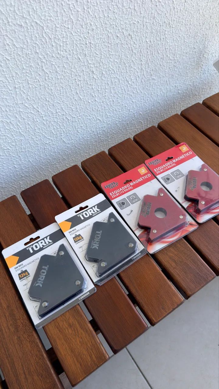 Kit 4 Esquadros Magnéticos para Solda 12kg  - Foto 4