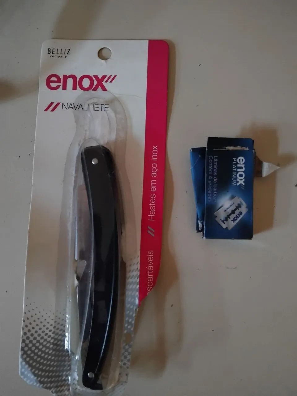 Navalhete e Lâminas de Barbear Enox novo