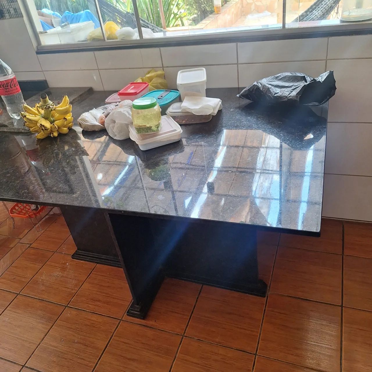 Mesa de Cozinha em Granito Preto