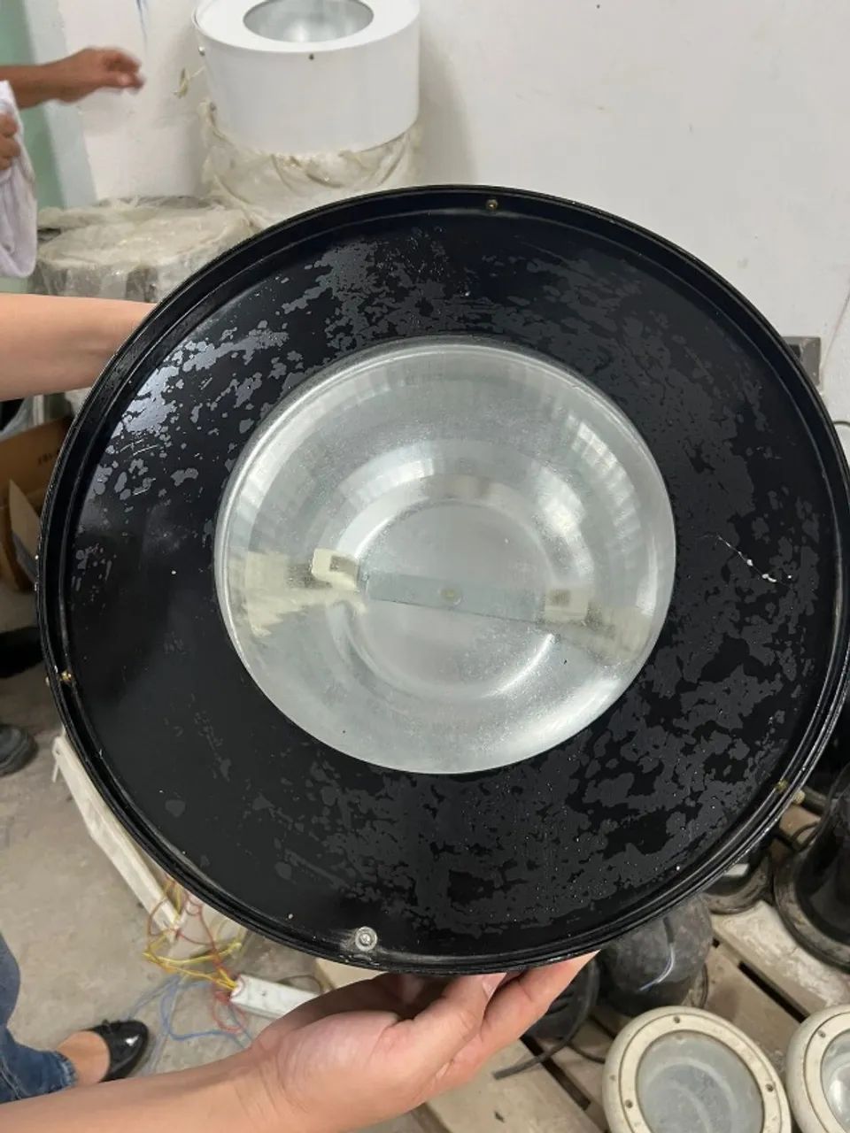 Luminária pétala para poste