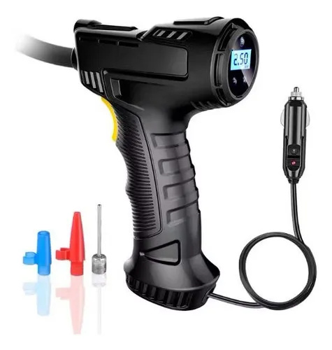 Inflador de Pneus Portátil Digital - Ciclismo